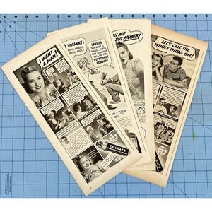 4 Print Ads 1939 Colgate Ribbon Dental Cream